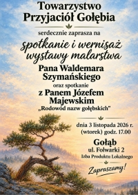 Zaproszenie na spotkanie i wernisaż wystawy