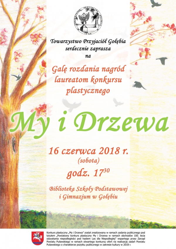 My i Drzewa - zapraszamy na galę wręczenia nagr&oacute;d laureatom konkursu plastycznego