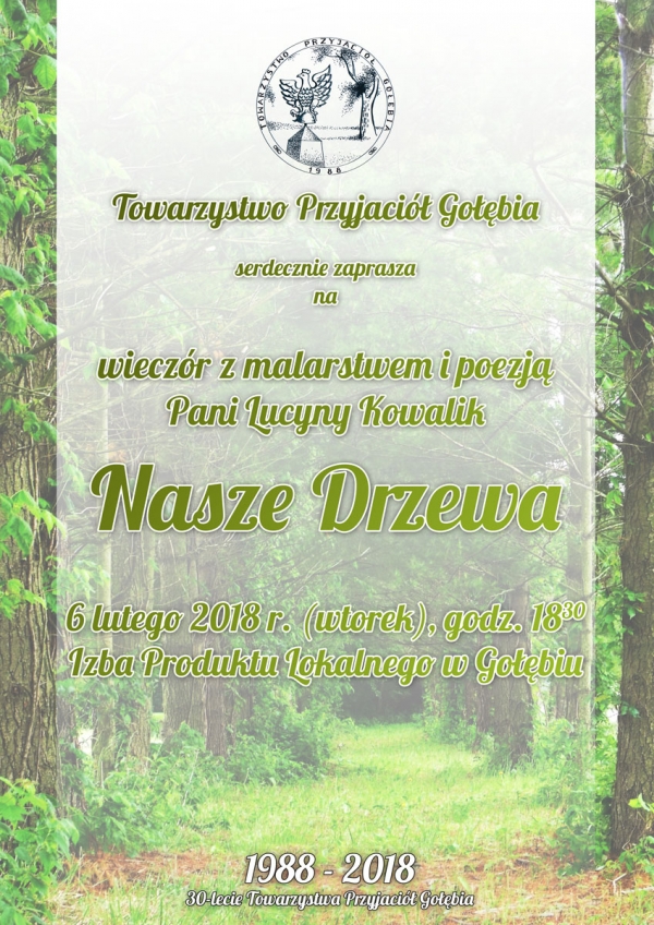 Zapraszamy na wiecz&oacute;r z tw&oacute;rczością Pani Lucyny Kowalik