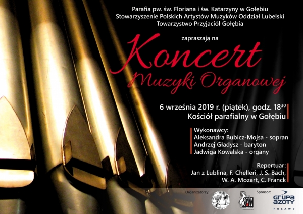 Koncert Muzyki Organowej w Gołębiu - przypomnienie